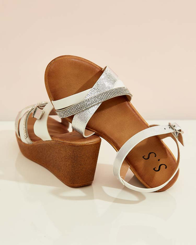 Royalfashion Sandales pour femmes avec zircons Bozi