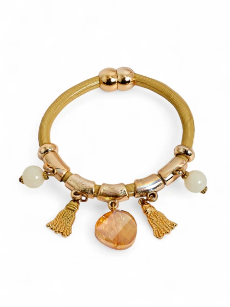 Bracelet pour femmes avec perles et paillettes