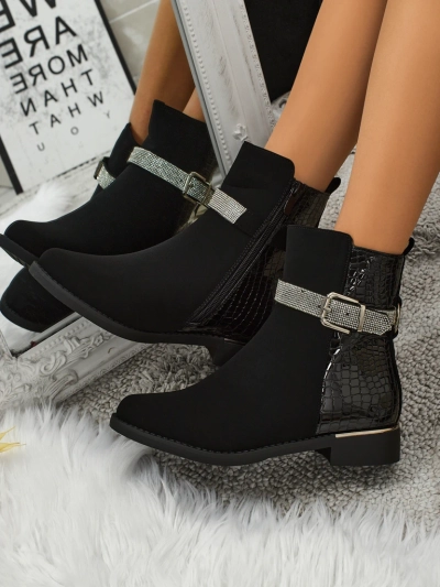 Bottines montantes pour femmes en cuir écologique Arasse