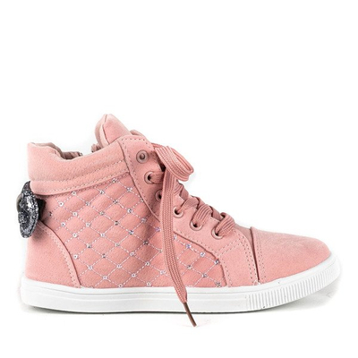 Bottes fille rose avec noeud Dafnna - Chaussures