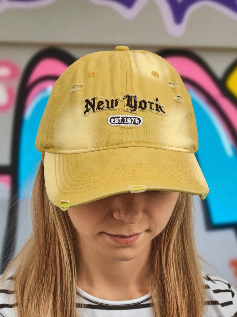 Royalfashion Casquette New York 1976 avec usure