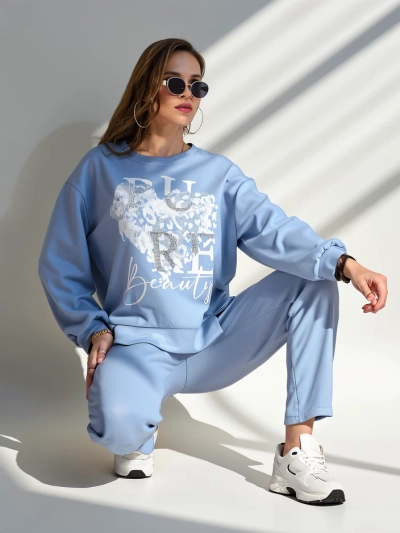 Ensemble en viscose Royalfashion pour femmes avec impression