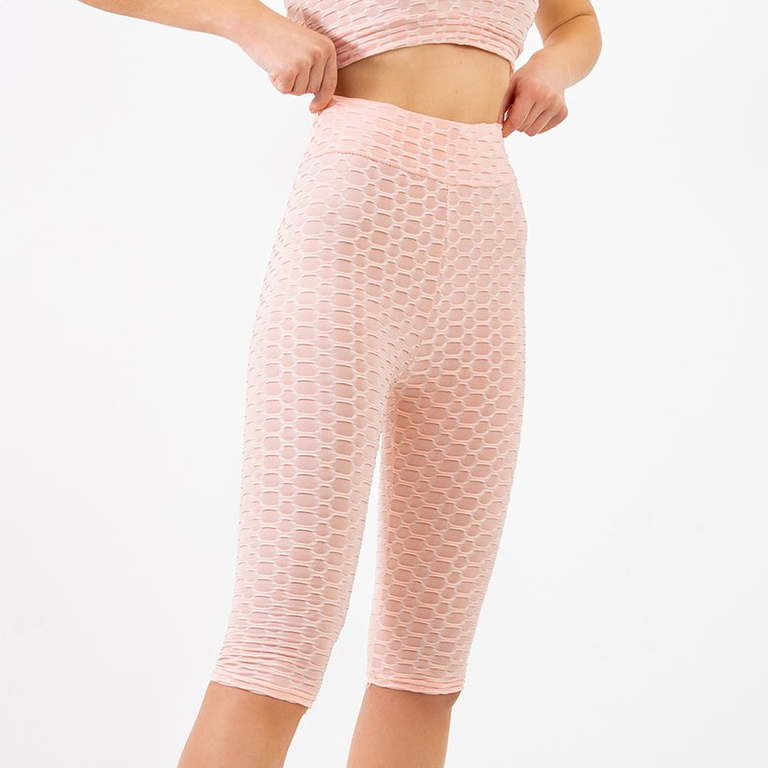 Short cycliste femme rose clair - Vêtements