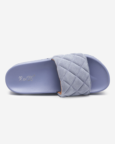 OUTLET Sandales matelassées bleues pour femmes sur la plateforme Koriner - Footwear