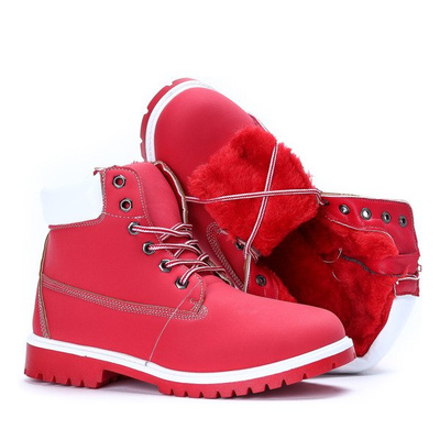 Bottes isolées rouges Nelli - Chaussures