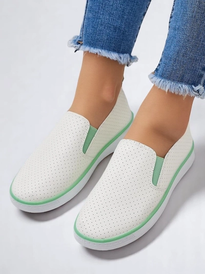 Royalfashion Chaussures à enfiler perforées pour femmes Kassias