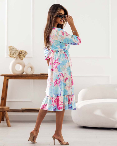 Royalfashion Robe midi pour femme avec motif original