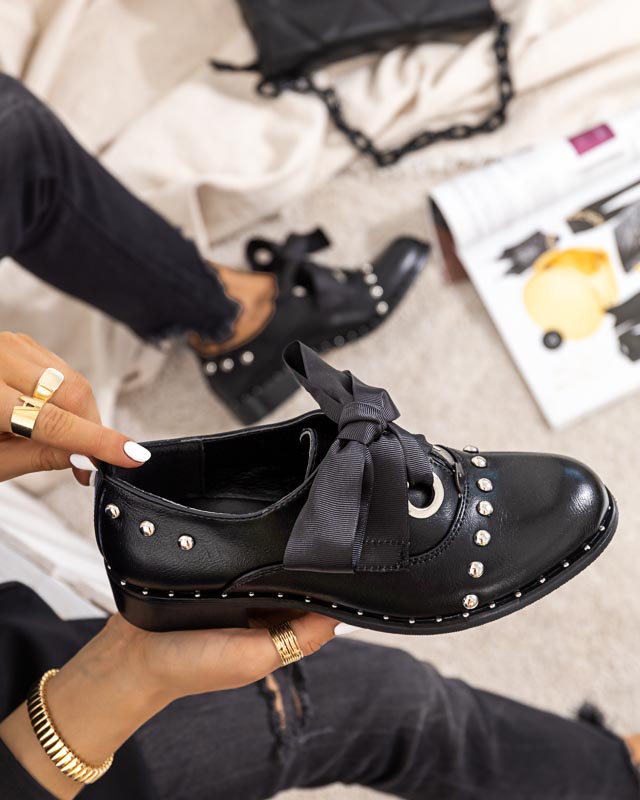 OUTLET Chaussures femme noires à jais décoratifs Finorie - Footwear