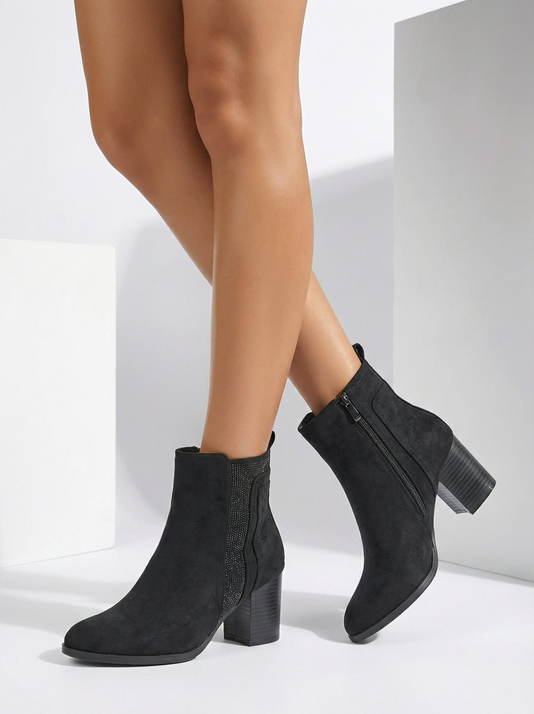 Bottines de cheville pour femmes à talon Royalfashion Venotto