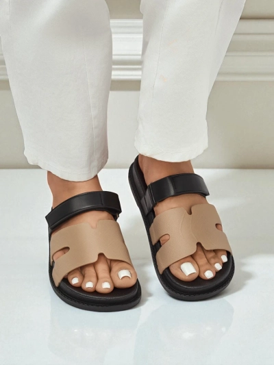 Royalfashion Sandales en éco-cuir pour femmes FlexiComfi