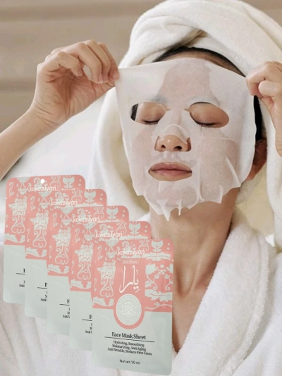 Aurelia Silk Hydrating Face Sheet Mask Kakaziyan 25 ml - Masque de Luxe