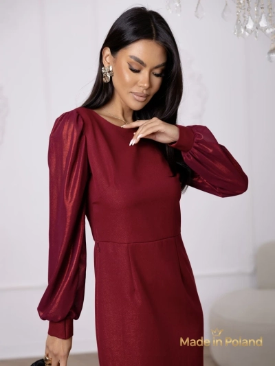 Élégante mini-robe pour femmes avec manches légèrement bouffantes Amelie