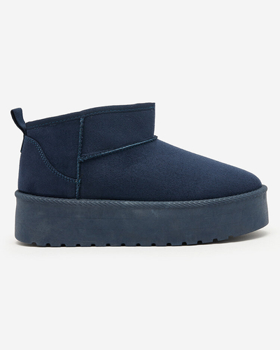 Royalfashion Bottes courtes pour femmes bleu marine bottes a'la neige Teritsi