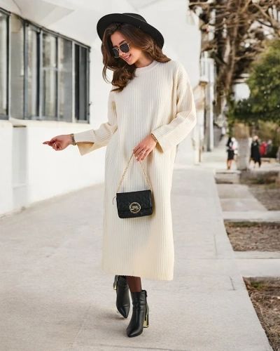 Robe pull longue pour femme de Royalfashion