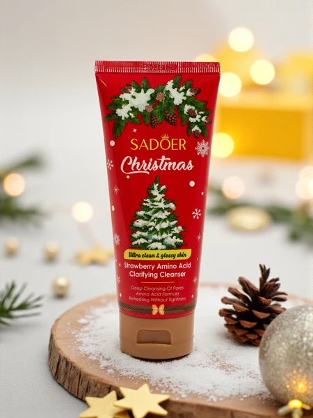 Sadoer Gel Nettoyant Visage Festif à la Fraise et aux Acides Aminés
