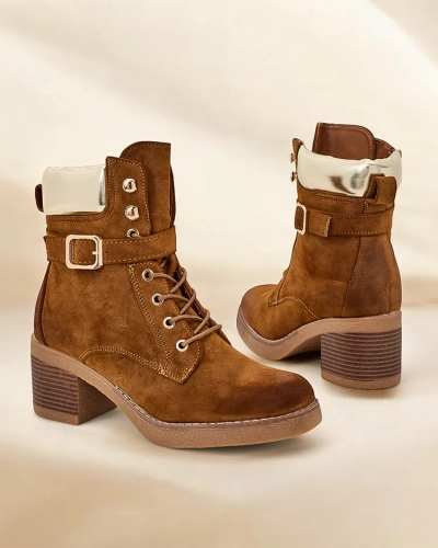 Bottines à talon bas pour femmes Royalfashion Nedelin