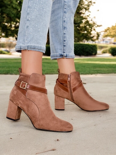 Les bottines à talons chunky pour femmes de Royalfashion Eloron