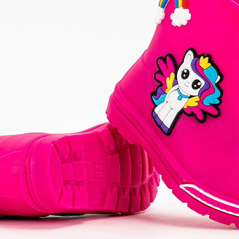 Bottes de pluie fuchsia pour filles Uncon - Footwear