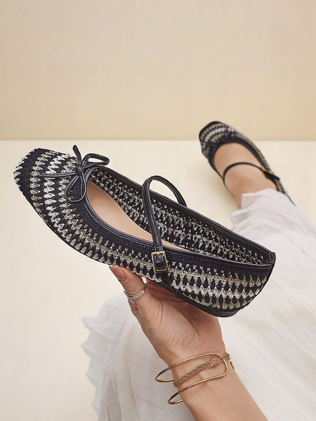 Royalfashion ballerines tissées pour femmes avec bride Vanot