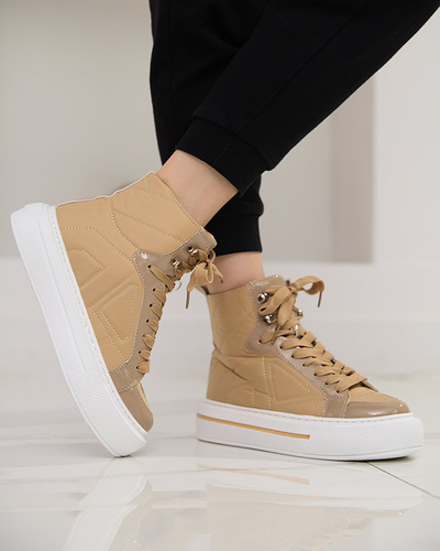 OUTLET Baskets de sport femme kaki Asmako- Footwear