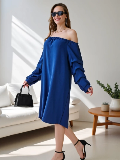 Robe lisse pour femmes a'la espagnole avec volants