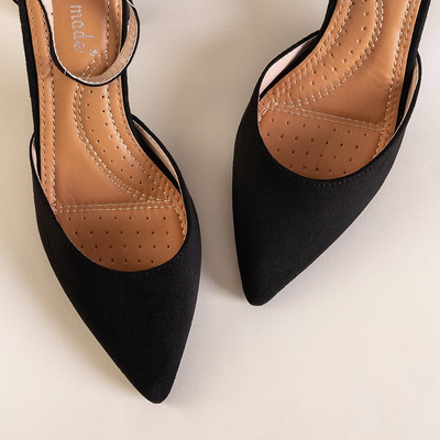 Sandales noires pour femmes sur le poteau Rumil - Footwear