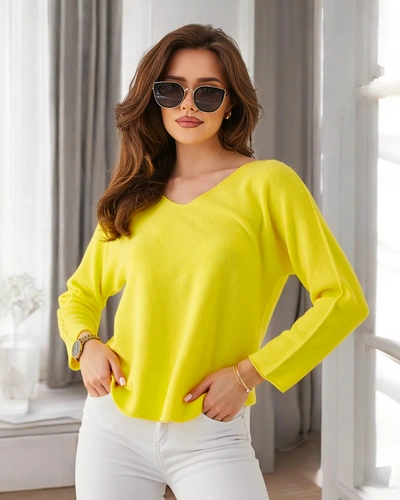 Royalfashion Pull fin en viscose pour femmes