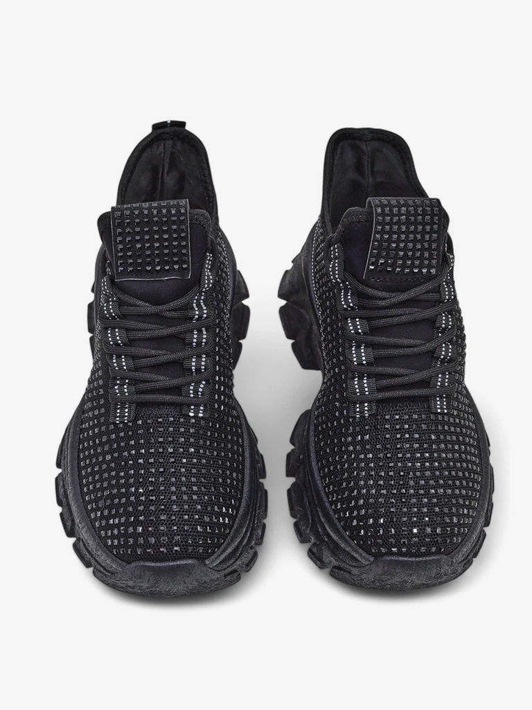 Royalfashion Baskets de Sport pour Femmes avec Strass Blysco