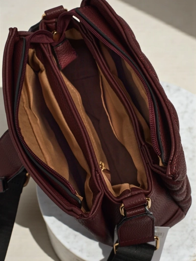 Petit sac à main matelassé en cuir écologique souple Cinder Loom