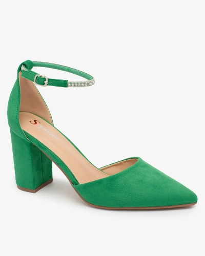 Royalfashion Vert Escarpins en zircone pour femme Britica