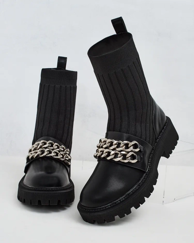 Royalfashion Bottes élégantes pour femmes avec ornement Olluf