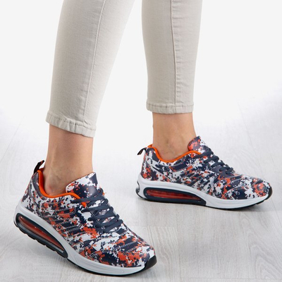 Chaussures de sport pour femmes Thalassa bleu marine et orange - Footwear