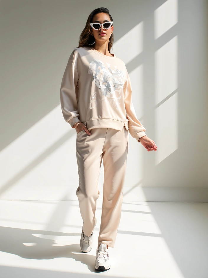 Ensemble viscose Royalfashion pour femmes avec imprimé