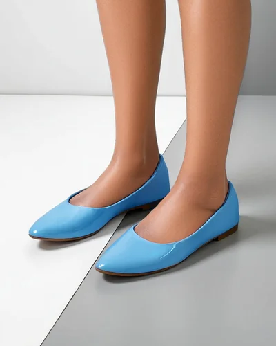 Royalfashion Ballerines en cuir verni pour femmes Aramiese