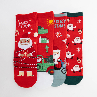 Chaussettes de Noël en boite de 4/paquet - Sous-vêtements