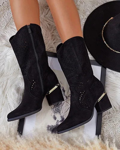 Royalfashion Bottines ajourées à talon aiguille Hewir