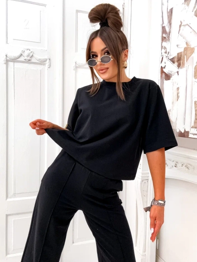 Ensemble Royalfashion en coton pour femmes avec pantalon évasé