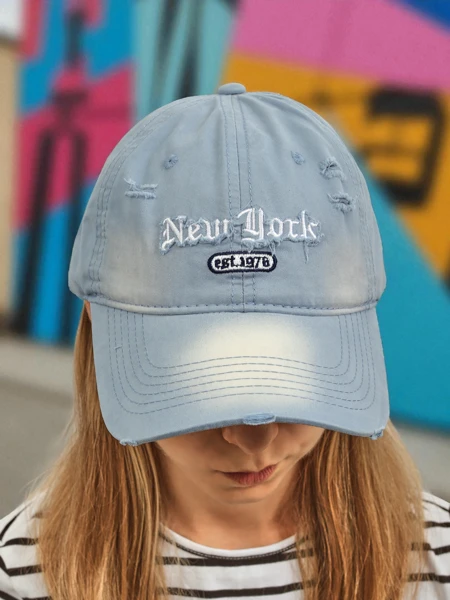 Royalfashion Casquette New York 1976 avec usure