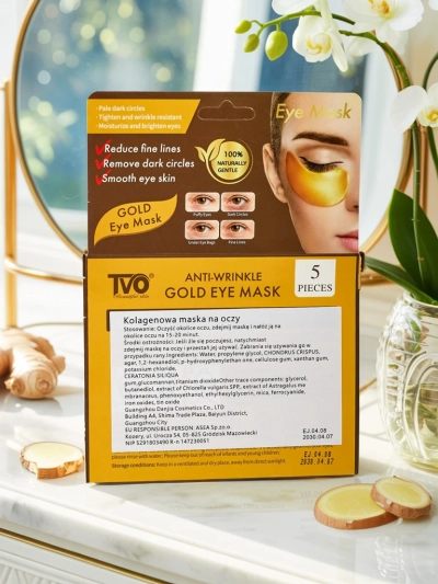 Patchs pour les yeux en gel doré au collagène