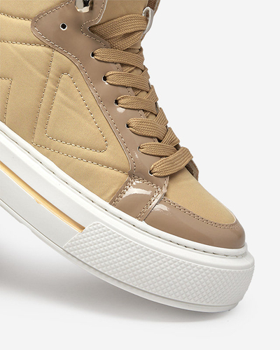 OUTLET Baskets de sport femme kaki Asmako- Footwear