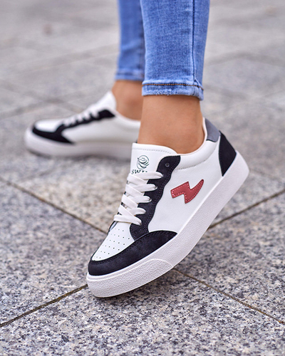 OUTLET Blanc - baskets de sport pour femmes noires Rozzuci- Shoes