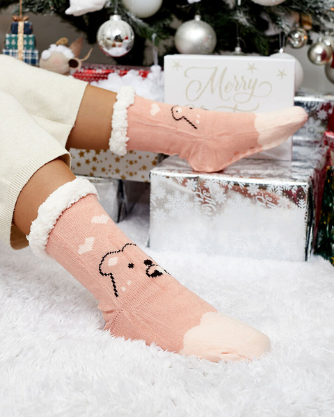 Royalfashion Chaussettes d'hiver pour femmes avec motif de Noël