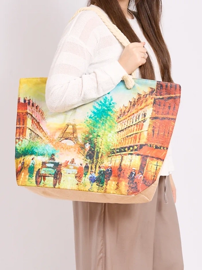Royalfashion Grand sac en tissu avec impression