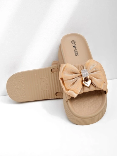 Royalfashion Claquettes plateforme femme avec nœud Sento Pace