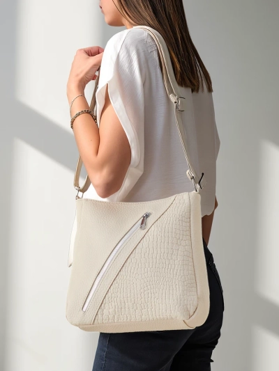 Royalfashion Grand sac à main pour femme avec embossage