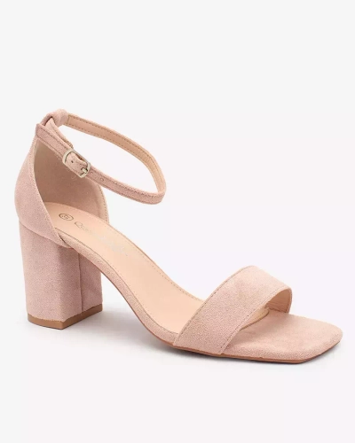 OUTLET Royalfashion Sandales basses à talon aiguille pour femme en rose clair Helrem