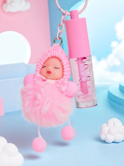 Gloss à lèvres pour enfants avec une poupée Rose clair