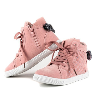 Bottes fille rose avec noeud Dafnna - Chaussures