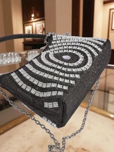 Royalfashion Pochette pour femme avec zircons Sova Glint