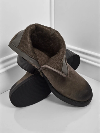 Bottines pour femmes en daim écologique avec boucles Valtos